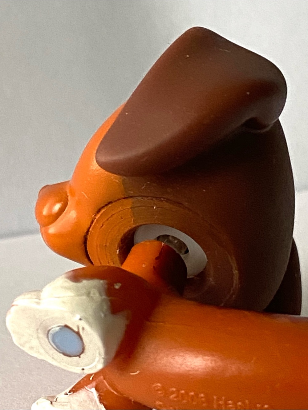 Littlest Pet Shop (LPS) 2006 Brown Dachshund Figurine with Green Eyes - Picture 7 of 14